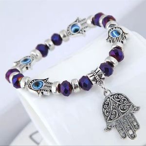 Hamsa Evil Eye Charm Bracelet